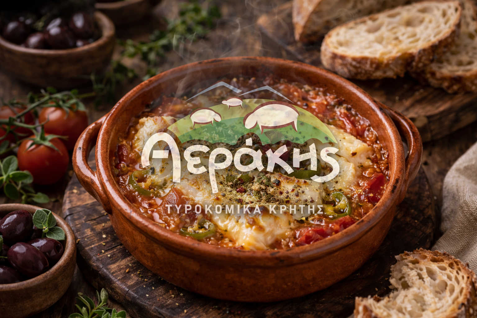 Μπουγιουρντί με Κεφαλοτύρι Κρήτης Αεράκης