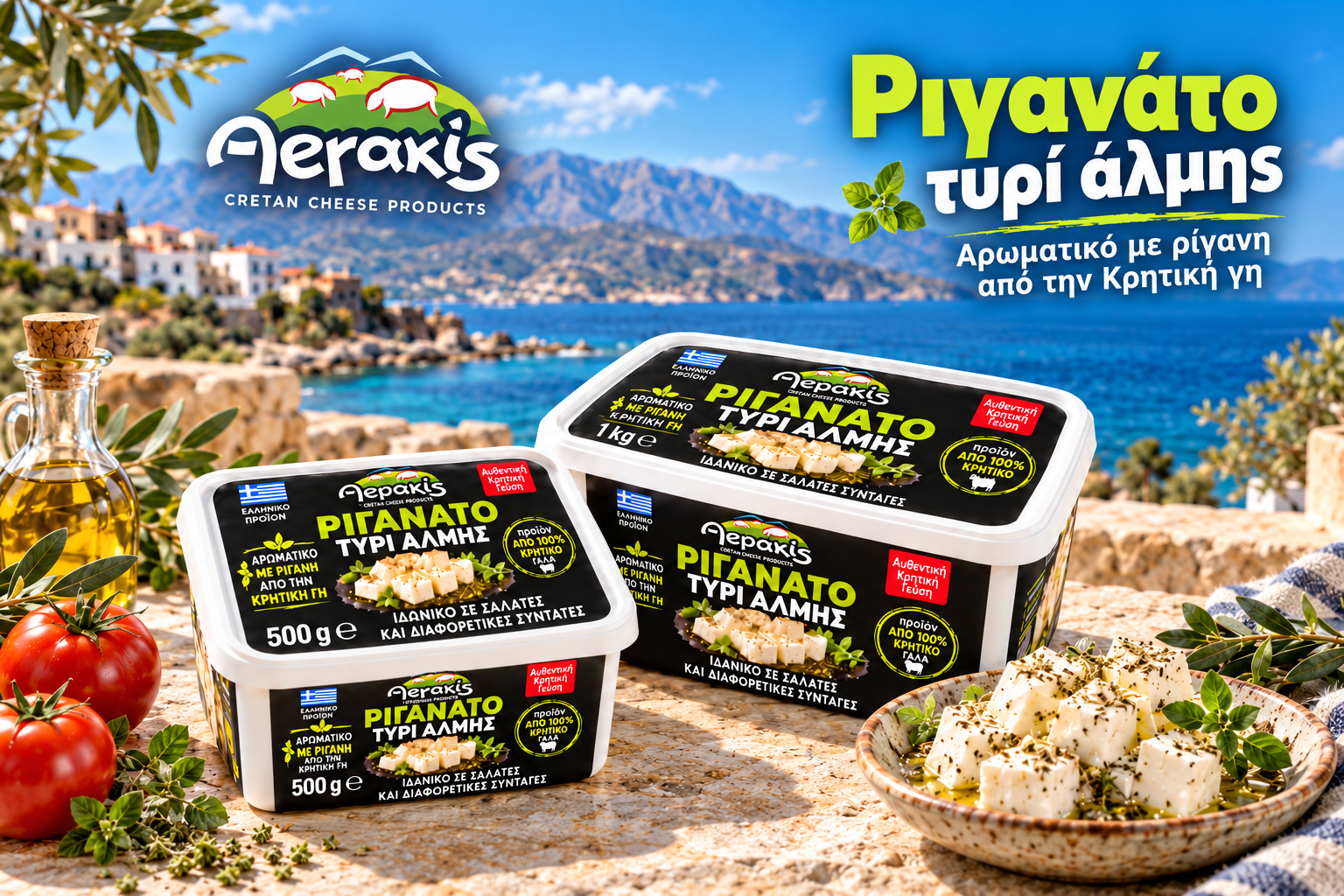 Ριγανάτο Λευκό Τυρί Άλμης Αεράκης